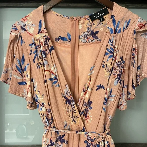 Lulus pink floral dress - Picture 2 of 3